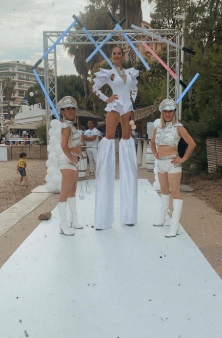 animation échassiers Var toulon 